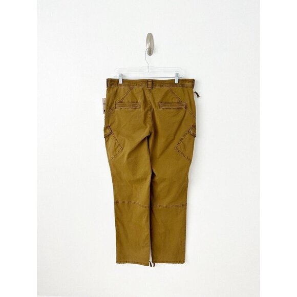 NWT Anthropologie Pilcro Y2K Low-Rise Slim Pants 31 $160 Gold Ankle Zippers - Picture 9 of 11